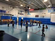 The St. Emily Fun Fair, during Catholic Schools Week, usually fills the gym with arcade games, inflatable slides and cotton candy. This year our parents treated students to a 1960s themed day of simpler games.