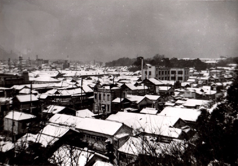 View from the Stolze’s rooftop of their Tokyo neighborhood