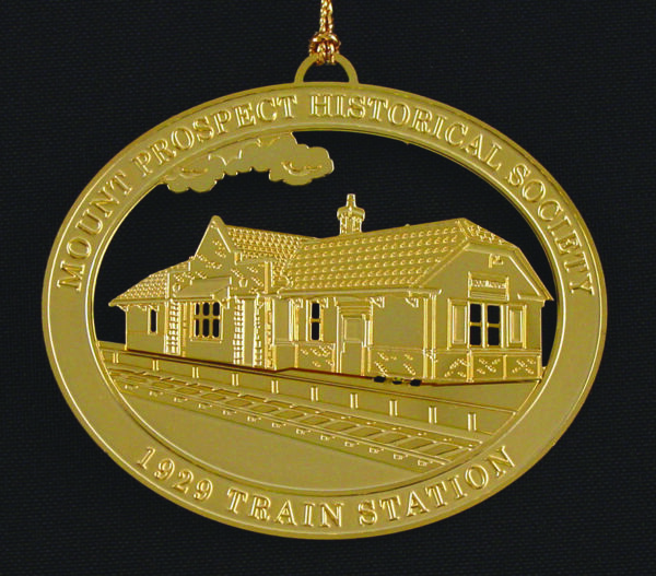 Commemorative Mount Prospect Train Station Ornament
