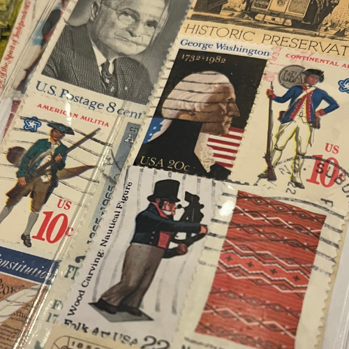 Handmade Vintage Stamp Bookmark - Image 3