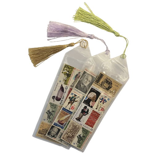 Handmade Vintage Stamp Bookmark